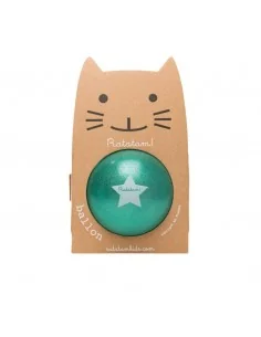 Pelota Glitter Verde 22 cms