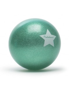 Pelota Glitter Verde 22 cms 2