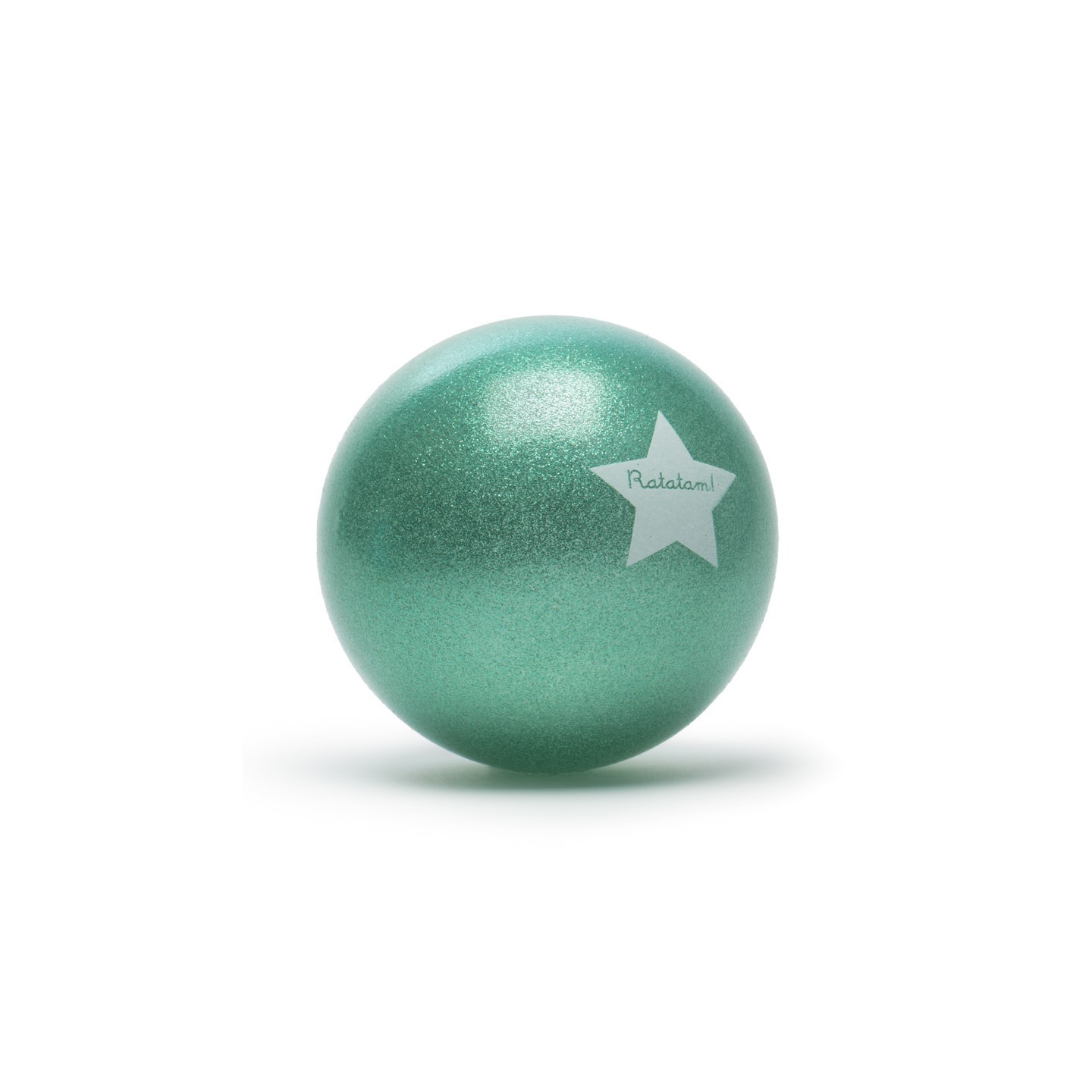 Pelota Glitter Verde 22 cms