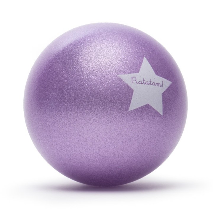 Pelota Glitter Púrpura 15 cms
