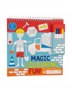 Cuaderno de Colorear Mágico - Construcción