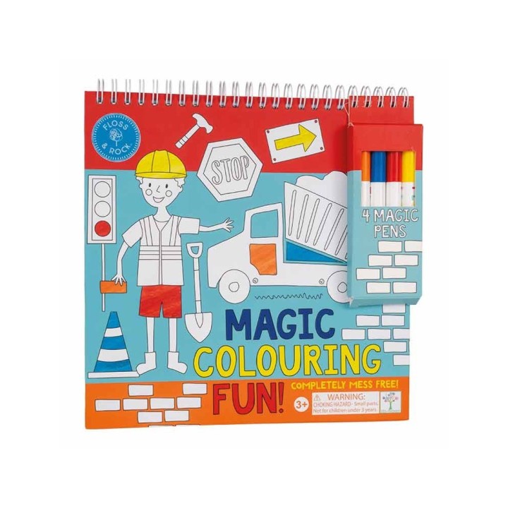 Cuaderno de Colorear Mágico - Construcción