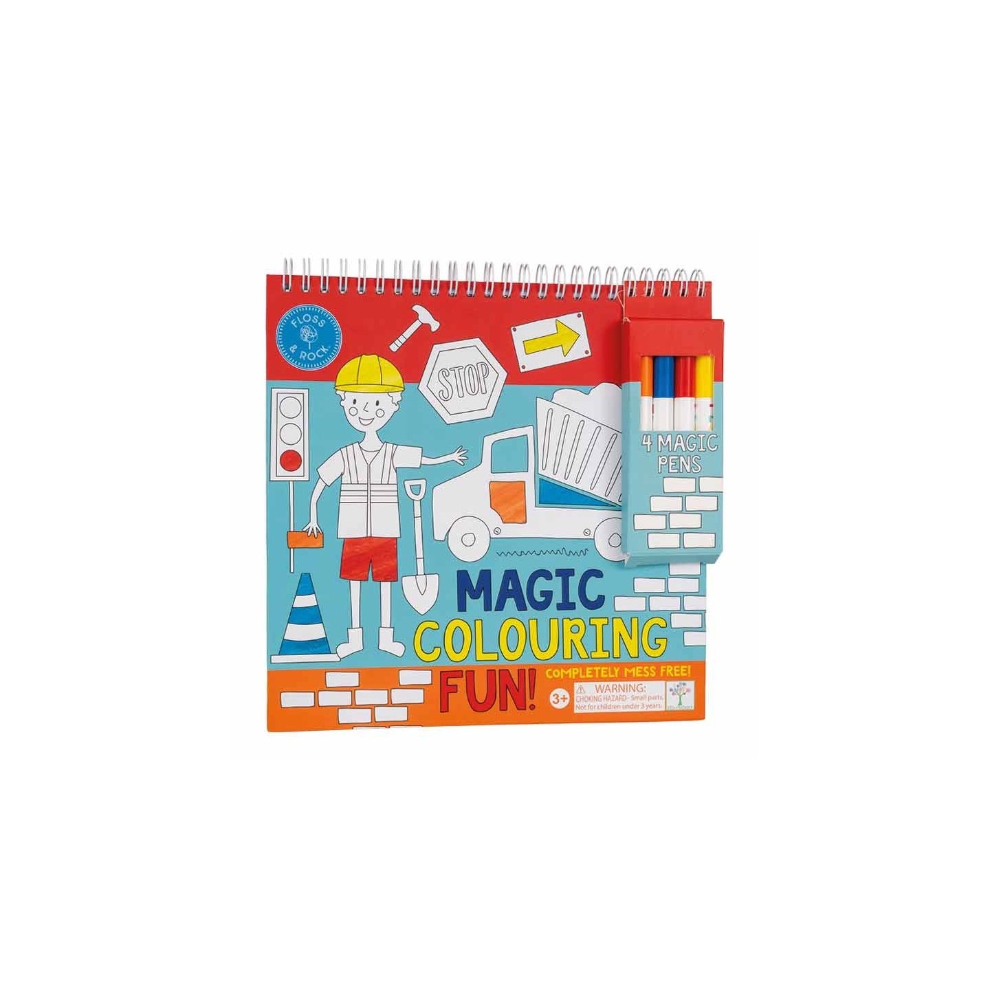 Cuaderno de Colorear Mágico - Construcción
