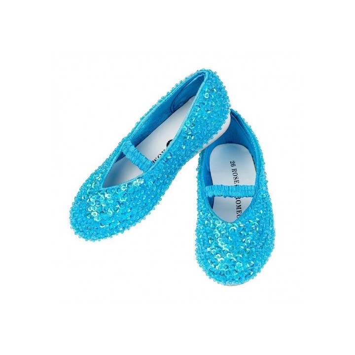 Zapato Lentejuelas Lily Azul