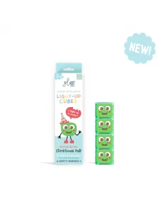 Set 4 cubos con luz Glo Pals Navidad