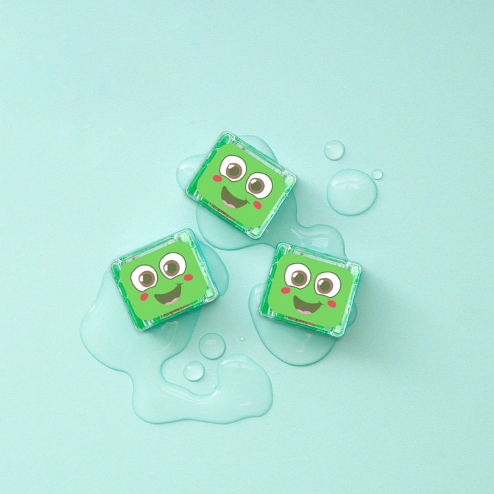 Set 4 cubos con luz Glo Pals Navidad