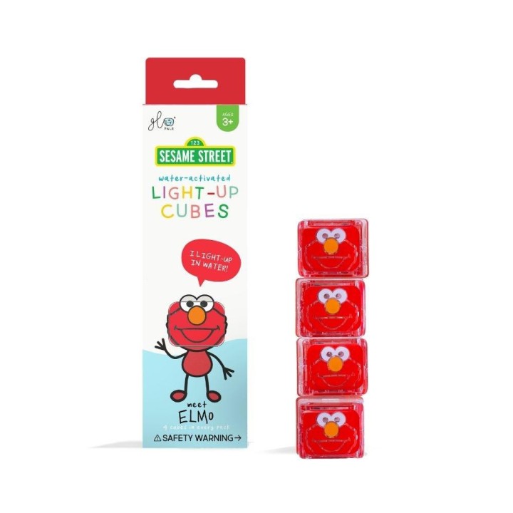 Set 4 cubos con luz Glo Pals Barrio Sesamo - Elmo