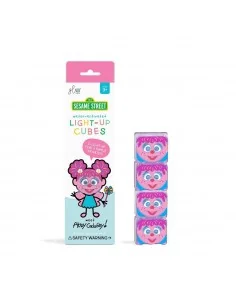 Set 4 cubos con luz Glo Pals Barrio Sesamo - Abby Cadabby