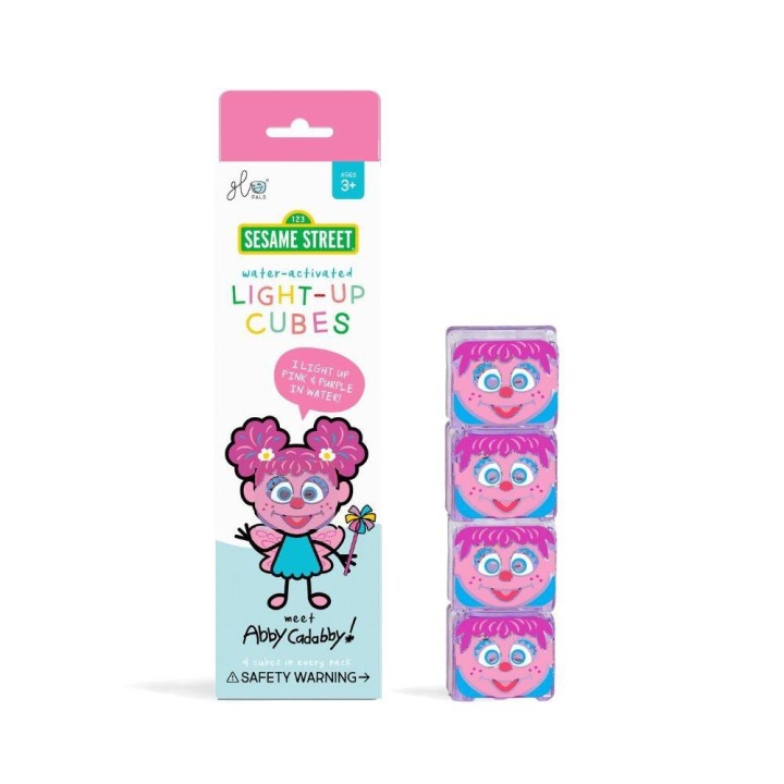 Set 4 cubos con luz Glo Pals Barrio Sesamo - Abby Cadabby
