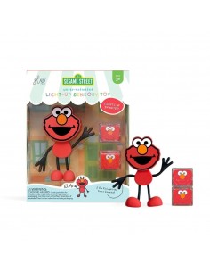 Set Personaje y 2 cubos con luz Glo Pals Barrio Sesamo - Elmo