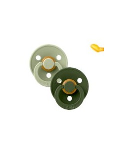 2 Chupetes BIBS Colour Anatómica Sage/Hunter Green