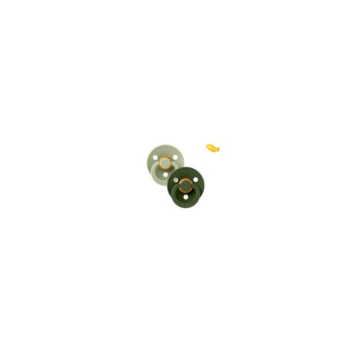 2 Chupetes BIBS Colour Anatómica Sage/Hunter Green