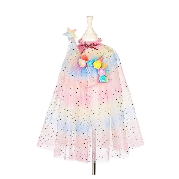 Capa Unicornio con Tiara y Varita
