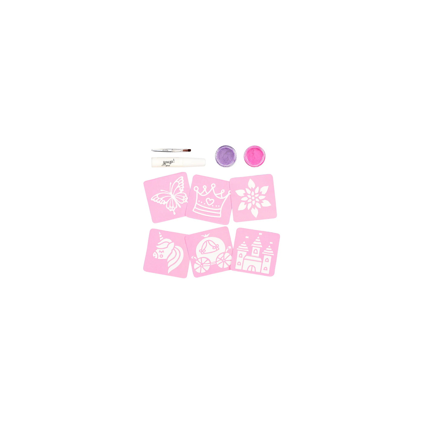Set de Tatuajes de Purpurina Princesa