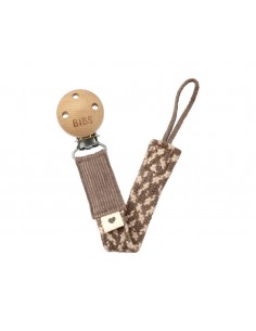 Sujetachupetes BIBS Trenzado Dark Oak/vanilla
