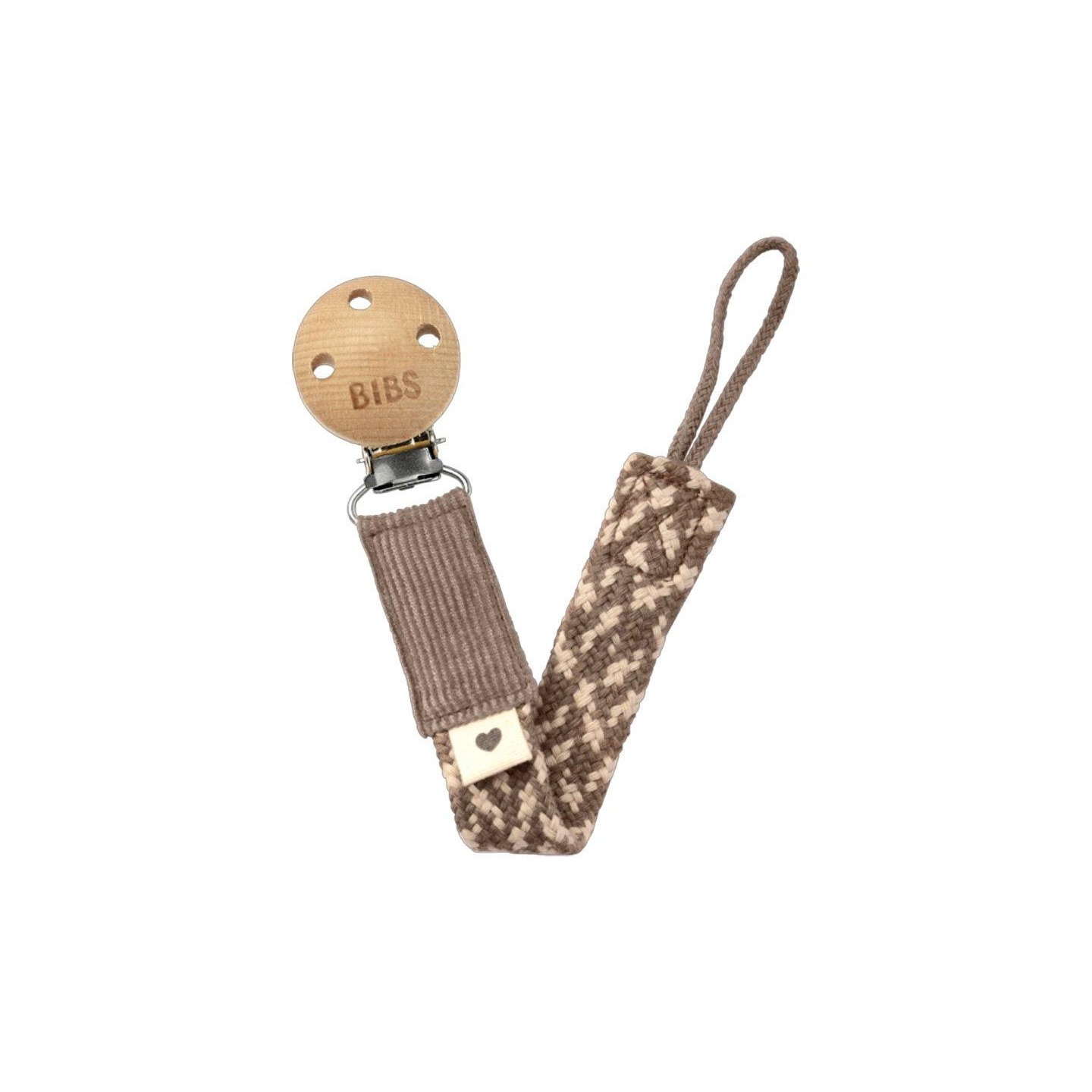 Sujetachupetes BIBS Trenzado Dark Oak/vanilla
