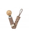 Sujetachupetes BIBS Trenzado Dark Oak/vanilla