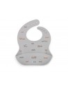 Babero de Silicona Little Wheels