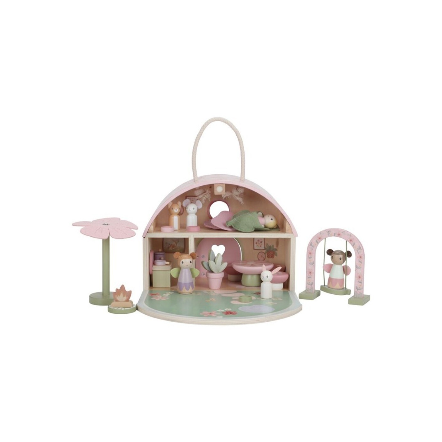 Casa de Muñecas de Madera Fairy Garden
