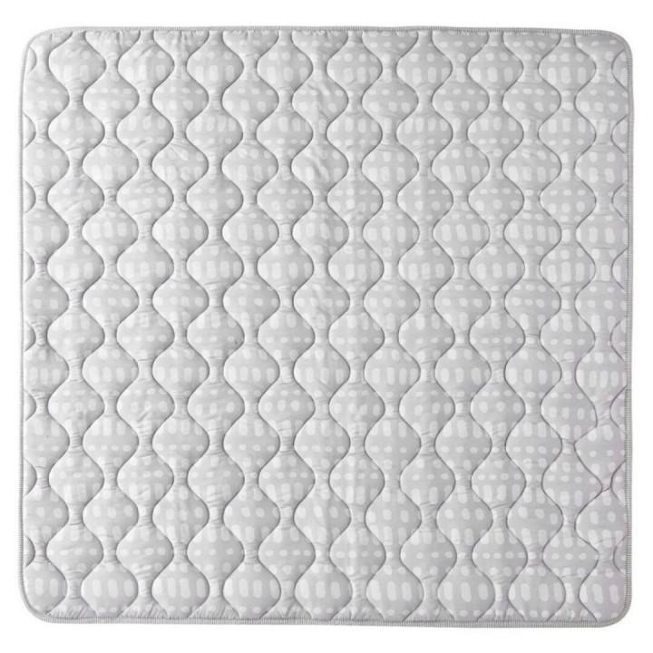 Alfombra de Juego Acolchada Gris 127x127 cms