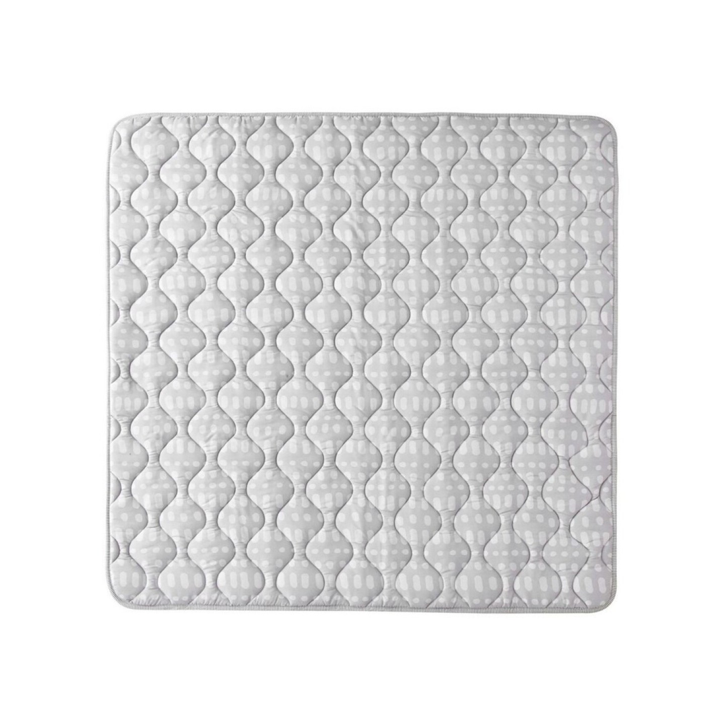 Alfombra de Juego Acolchada Gris 127x127 cms