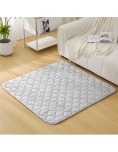 Alfombra de Juego Acolchada Gris 127x127 cms 2
