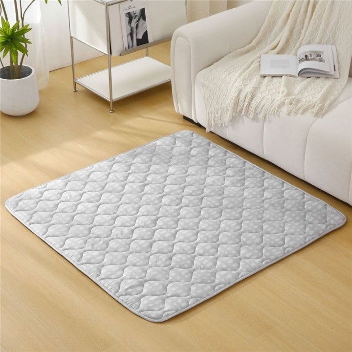 Alfombra de Juego Acolchada Gris 127x127 cms