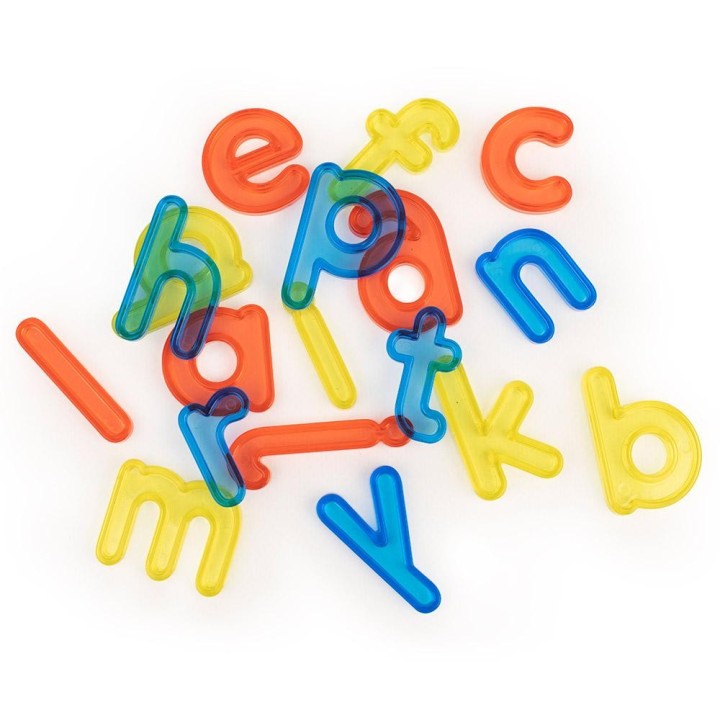 Letras Minúsculas Translucidas 76 Piezas