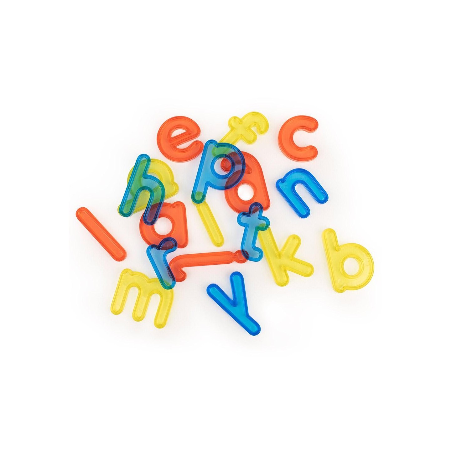 Letras Minúsculas Translucidas 76 Piezas