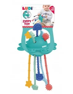 Pelota Sensorial con Cordones Ziptoy