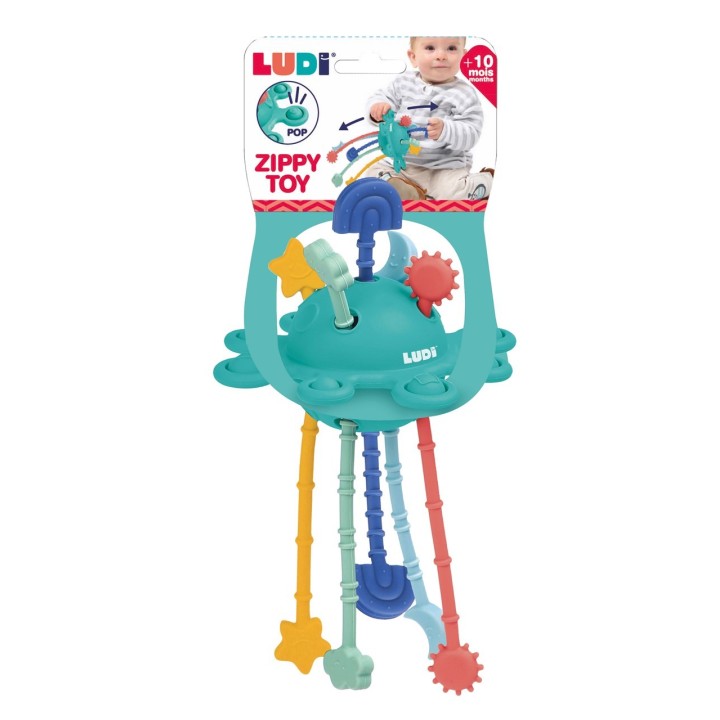 Pelota Sensorial con Cordones Ziptoy