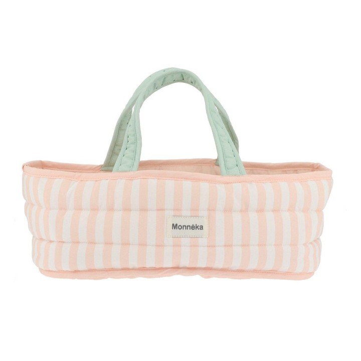 Capazo Muñecas Stripes Pink
