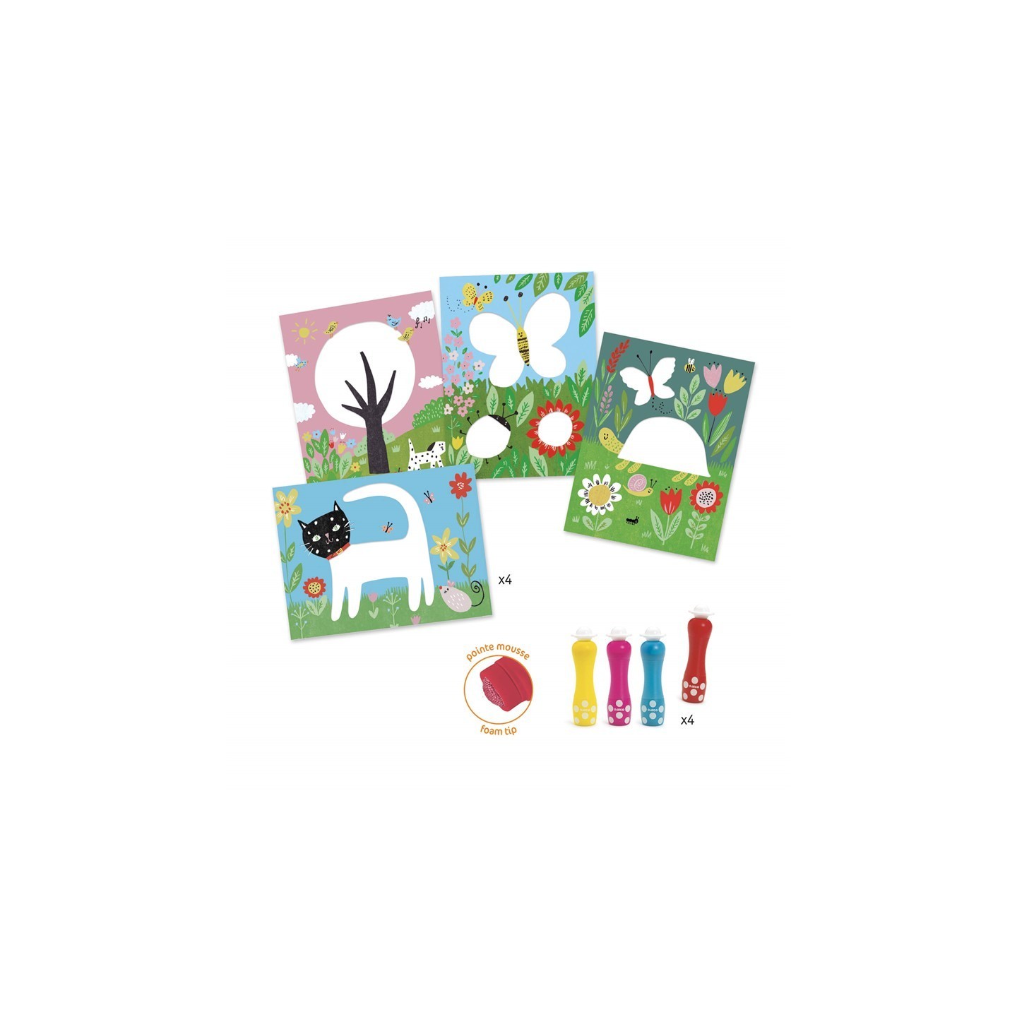 Colorear a puntitos - El bosque