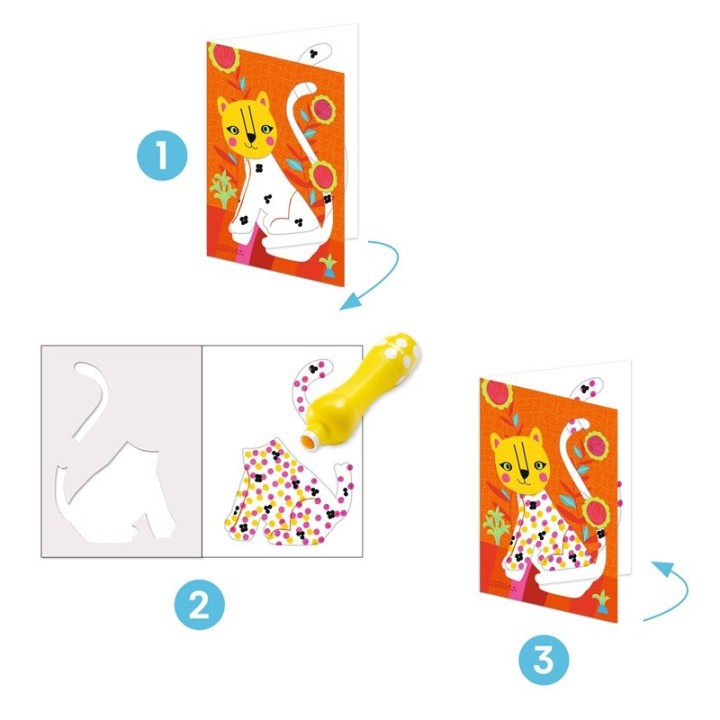 Colorear a puntitos - Animales
