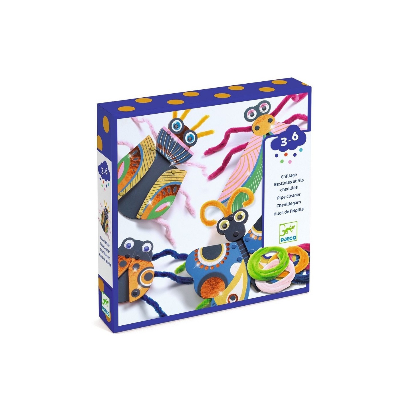 Crea Insectos con Hilos de Felpa