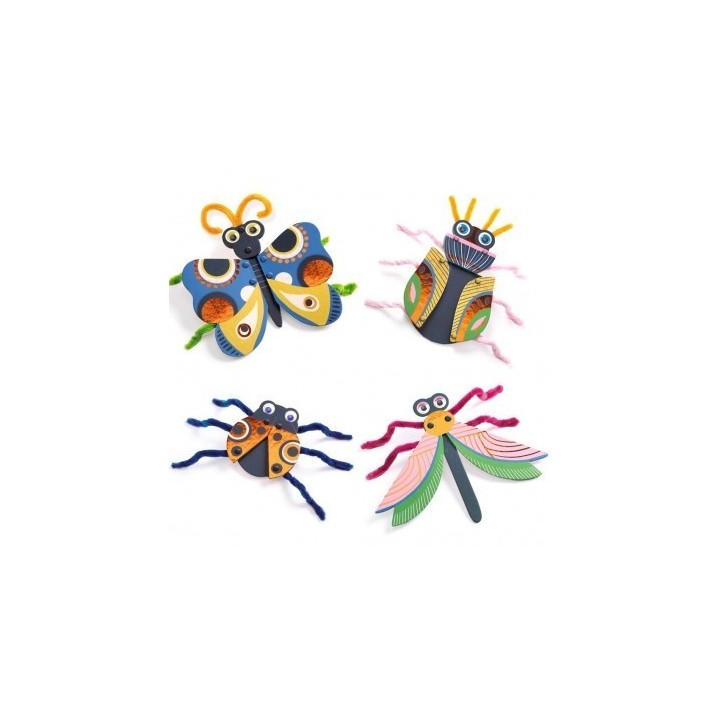Crea Insectos con Hilos de Felpa
