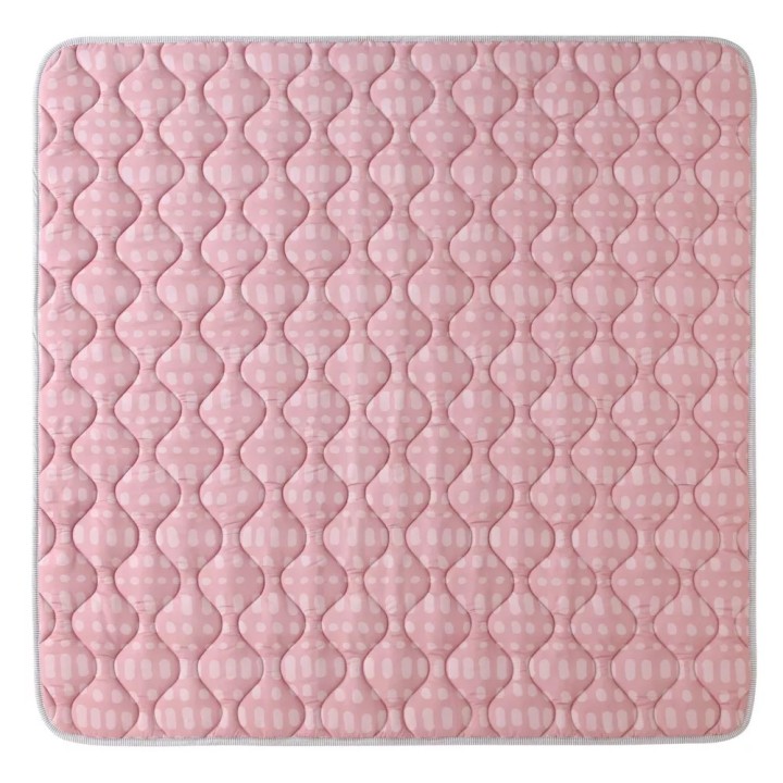 Alfombra Acolchada Rosa 127 x 127 cms