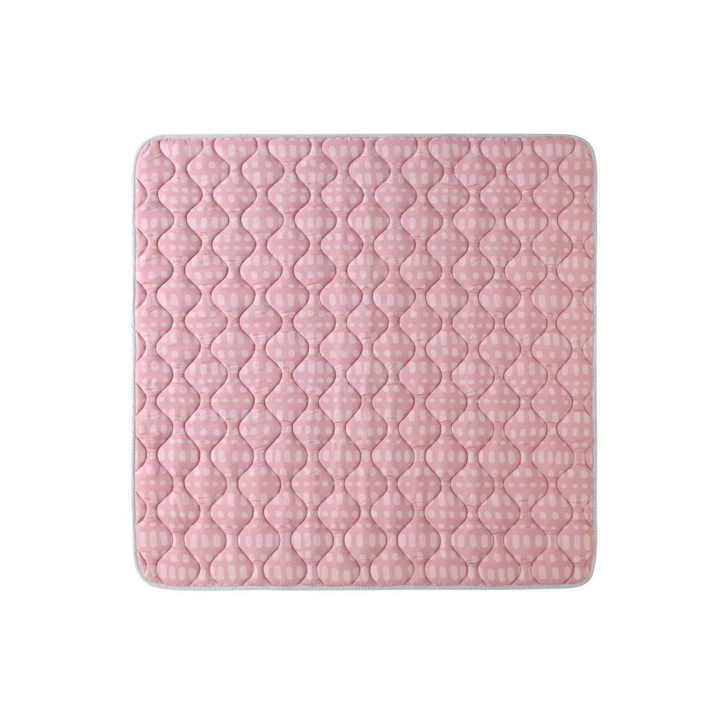 Alfombra Acolchada Rosa 127 x 127 cms