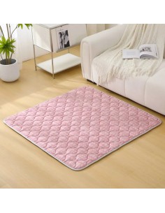 Alfombra Acolchada Rosa 127 x 127 cms 2