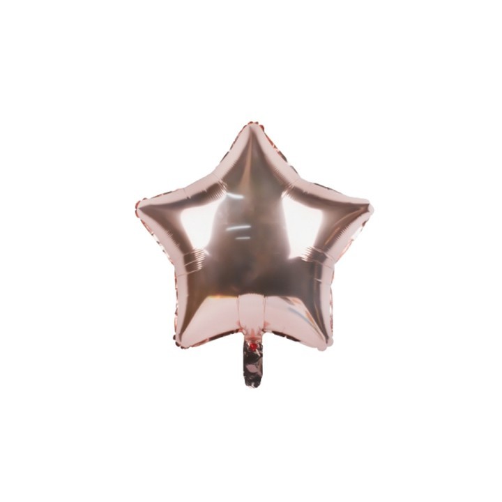 Globo Foil Estrella Oro Rosa