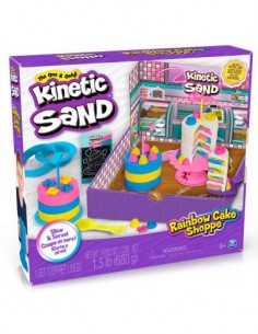 Kinetic Sand Rainbow Cake