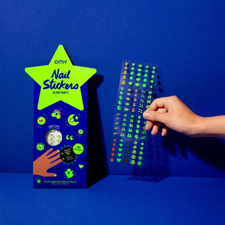 Pegatinas para uñas Fluorescentes Good Night