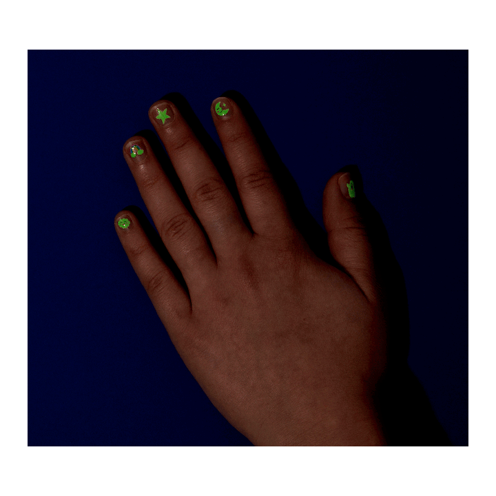 Pegatinas para uñas Fluorescentes Good Night