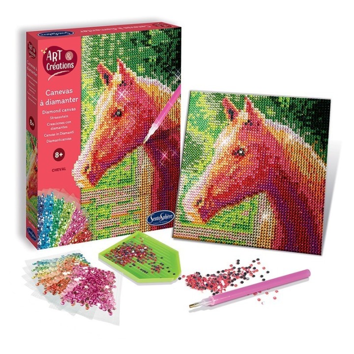 Crea con Diamantes - Lienzo Caballo