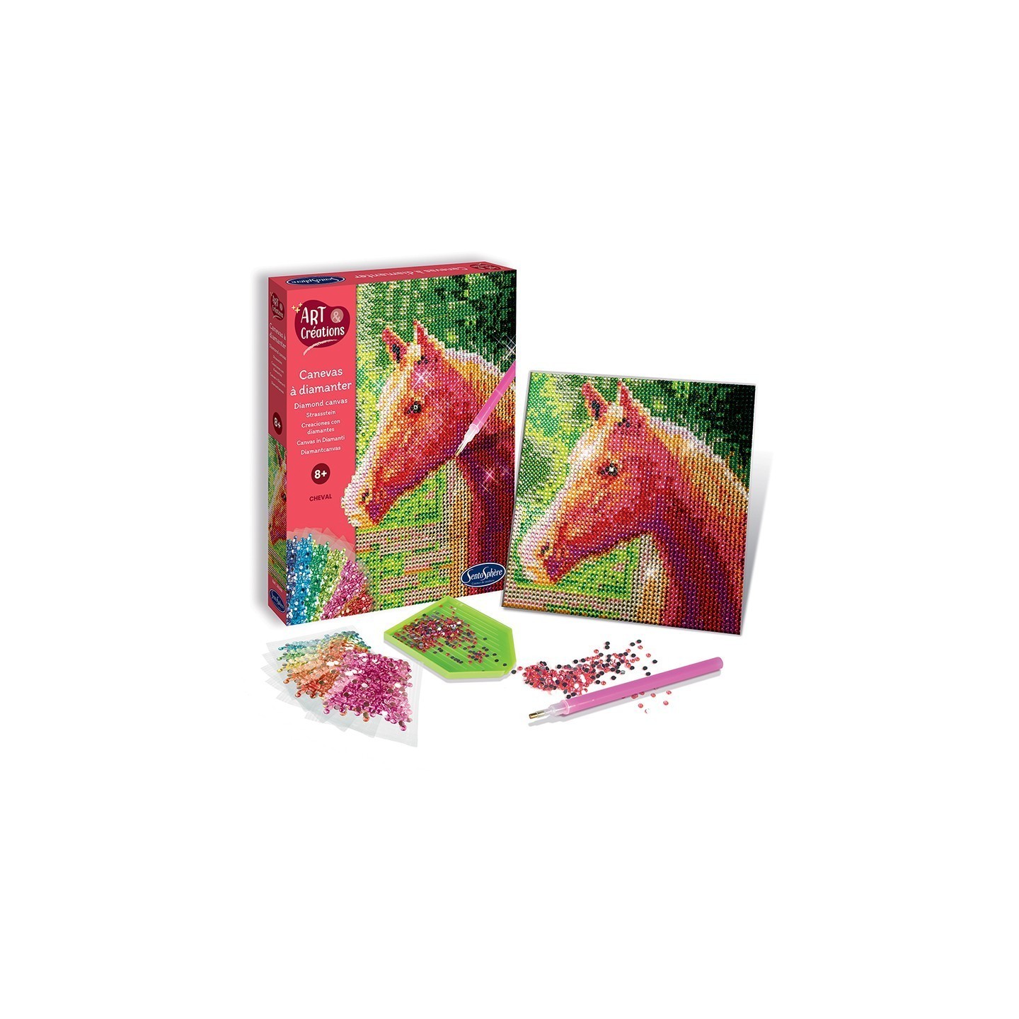 Crea con Diamantes - Lienzo Caballo
