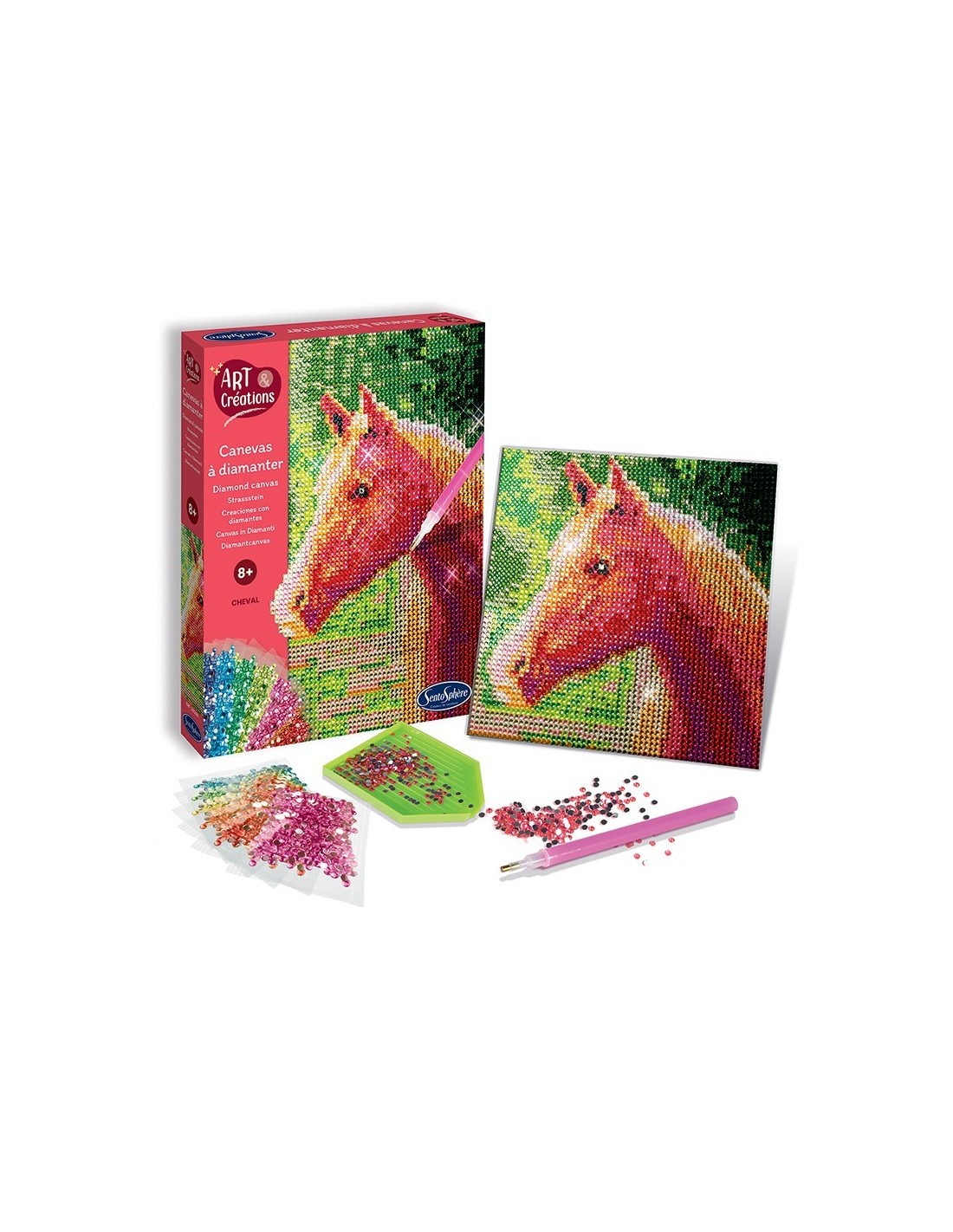 Crea con Diamantes - Lienzo Caballo