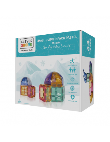 Cleverclixx Pack Curvo Pastel 34 Piezas