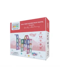 Cleverclixx Pista de Bolas Pastel 110 Piezas