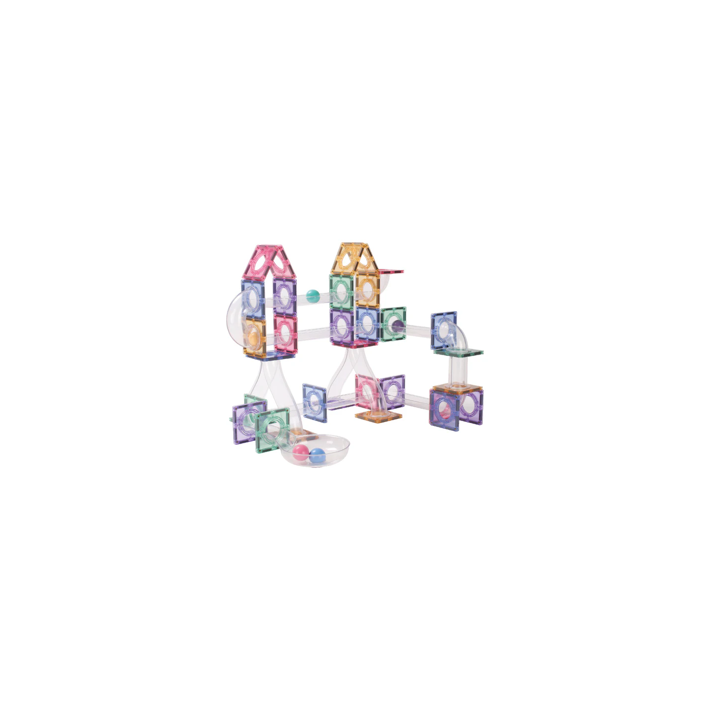 Cleverclixx Pista de Bolas Pastel 110 Piezas