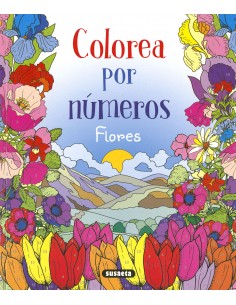 Colorea por números - Flores